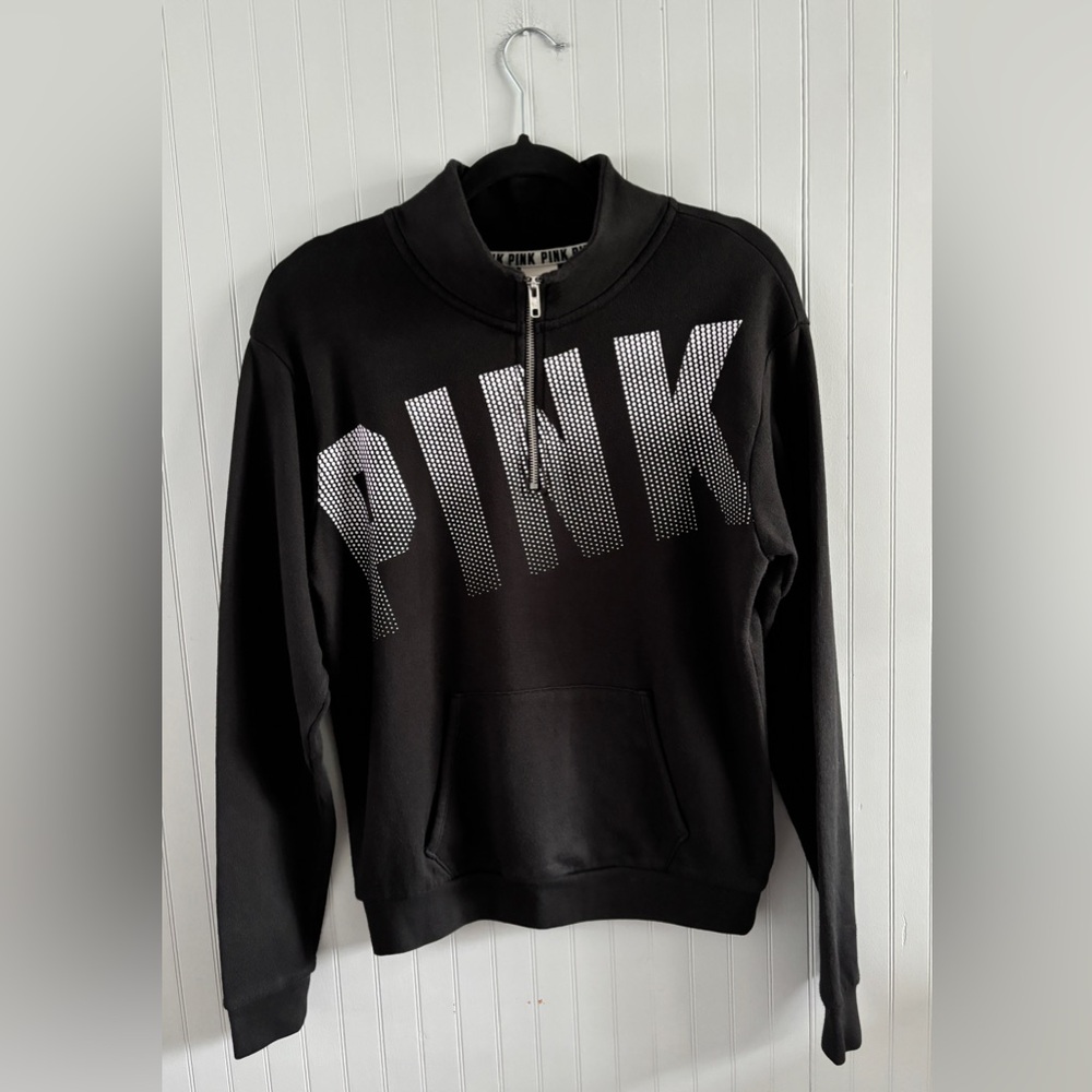 PINK Victoria's Secret Quarter Zip Sweater Size S - Picture 2 of 11